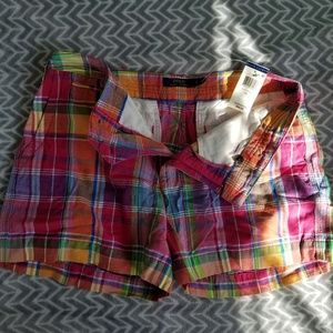 POLO•PLAID SHORTS•SIZE 10